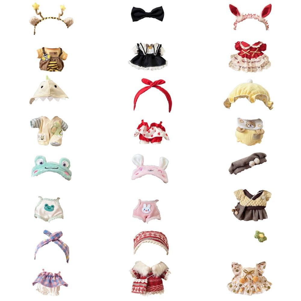 1 set Dress Up Star Doll Clothes Suit No Attributes Dolls Clothes  20cm Idol Cotton Doll