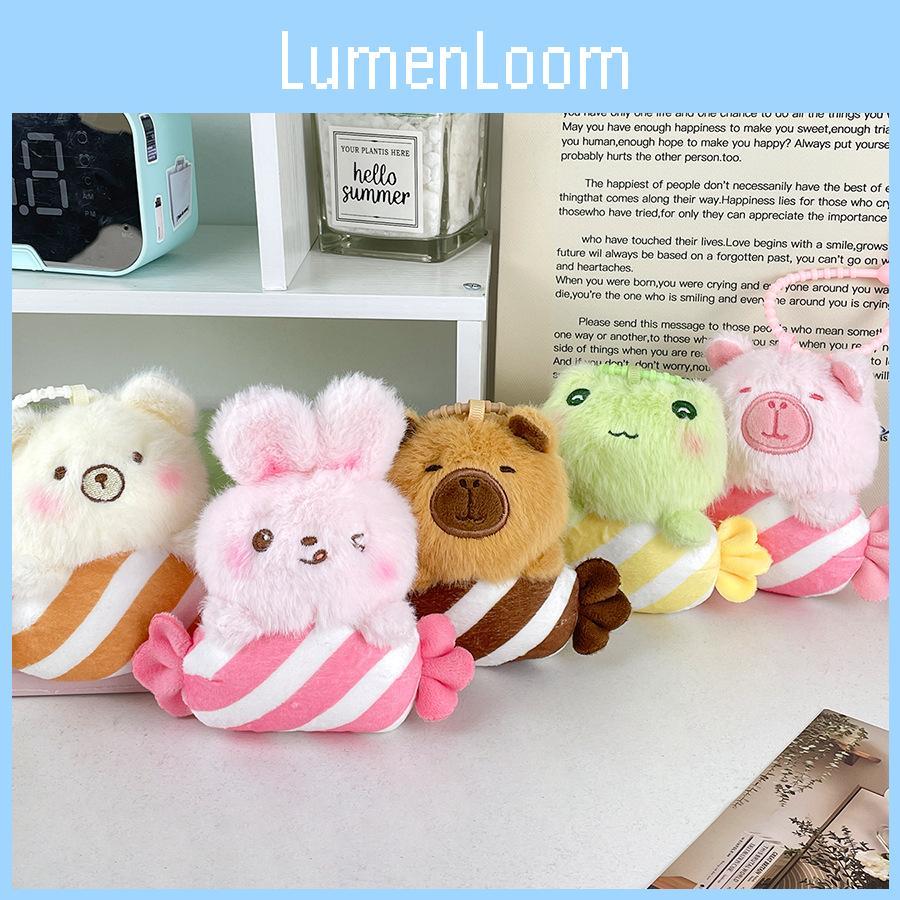 Animal Soft Candy Cartoon Plush Toy Rabbit Keychain Backpack Pendant Decoration