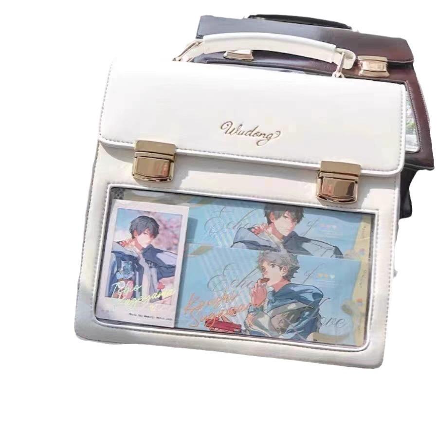 Niche versatile bag new trendy transparent high-end girl shoulder messenger bag bar bag woman
