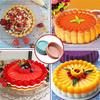 Silicone 8 Inch Charlotte Round Cake Pan Strawberry Cheesecake Brownie Bread Form Maker Baking Cake Mold Tray Pie Flan Bread Pan