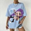 Dámská trička KPop Lovci démonů Dámské Oversized Anime potisk Ležérní Denní Tričko