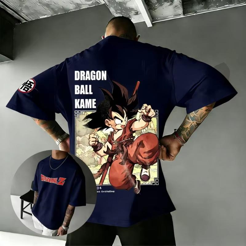 2026 New Hot Summer Dragon Ball Print T-Shirt Men Women Gothic Cotton T-shirts Breathable Streetwear Short Sleeve Casual Tees