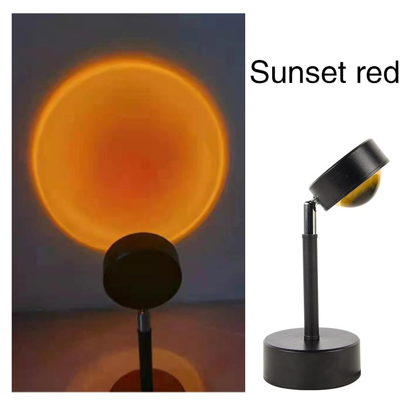 LED Sunset Night Light Projector Atmosphere Lamp AC 220V EU Plug For Gift Party Bedroom Photography Background Decoration
