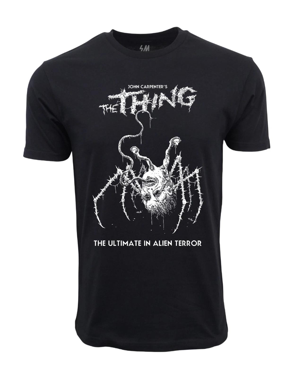 Unisex Adult Casual Graphic John Carpenters The Thing Graphic T shi... L