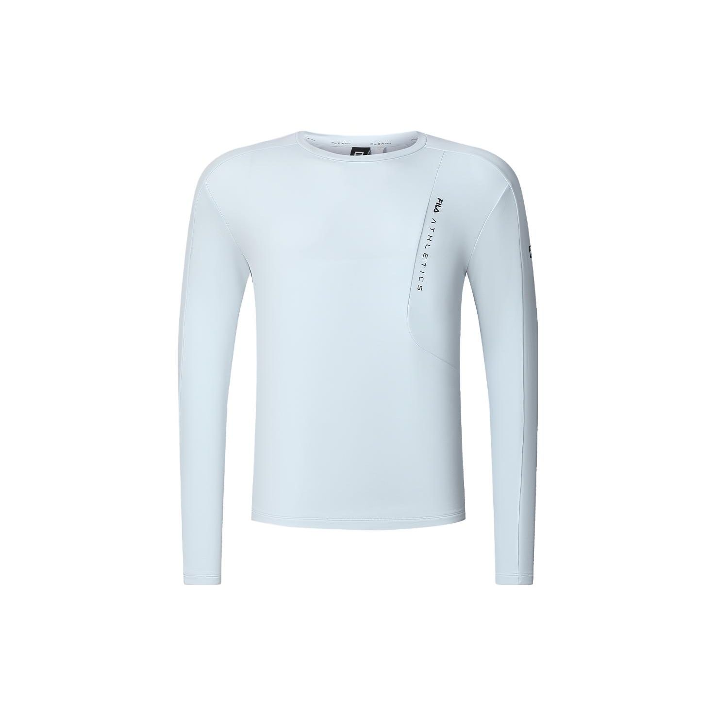 

FILA Letter Print Fitness Long Sleeve T-Shirt Men Tops Sheer-Blue A11M411217F-LB XL