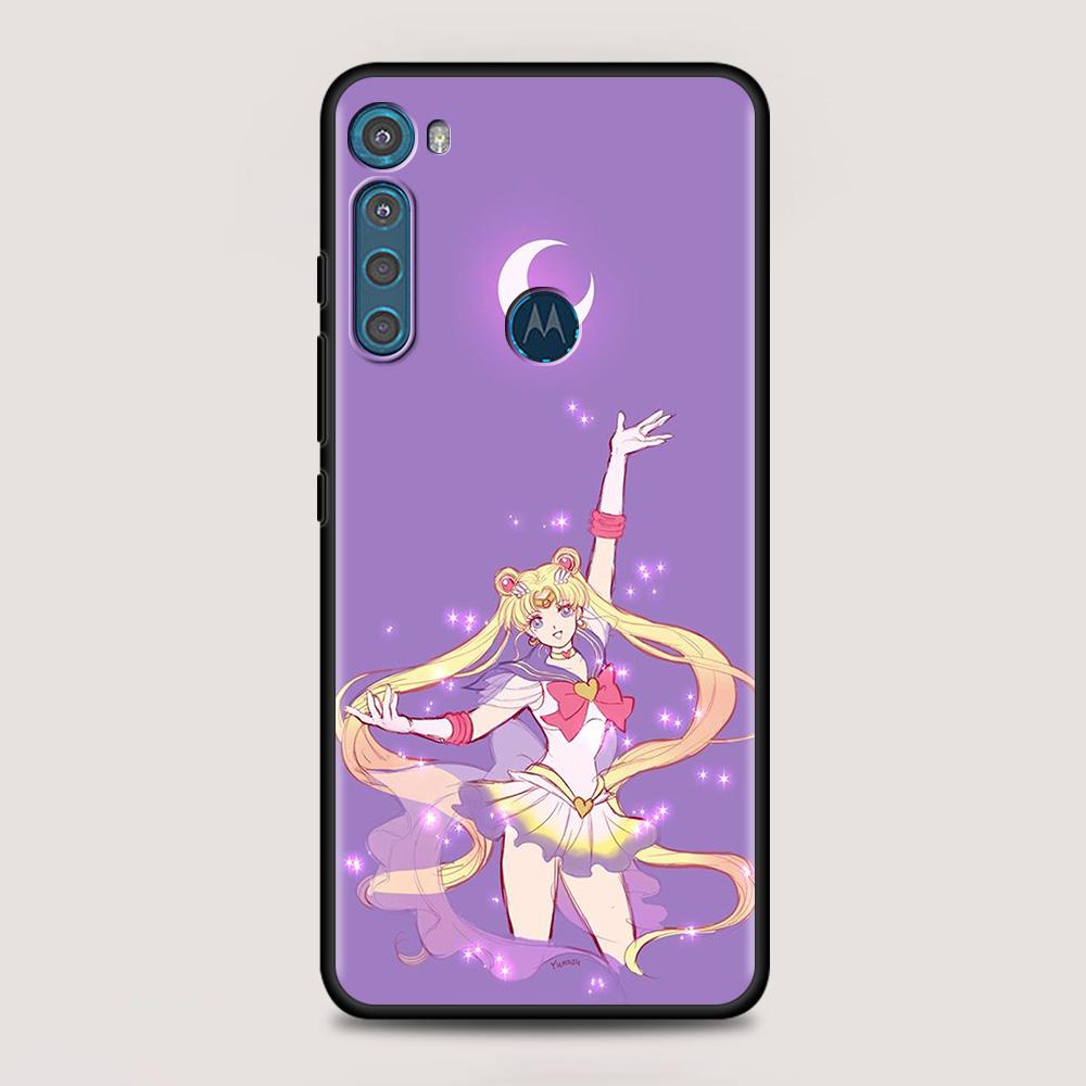 Anime Girl Magic Girl For MOTOROLA One Fusion Case for Moto G10 G9 G8 Plus Play Power One G20 G30 G40 G50 G60 Edge20 Phone Shell