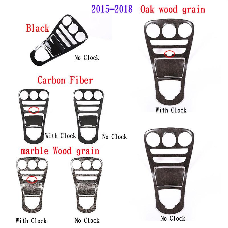 Car Central Control Gear Shift Panel Covers Frame Interior For Mercedes Benz C GLC Class W205 X235 2014- Auto Accessories