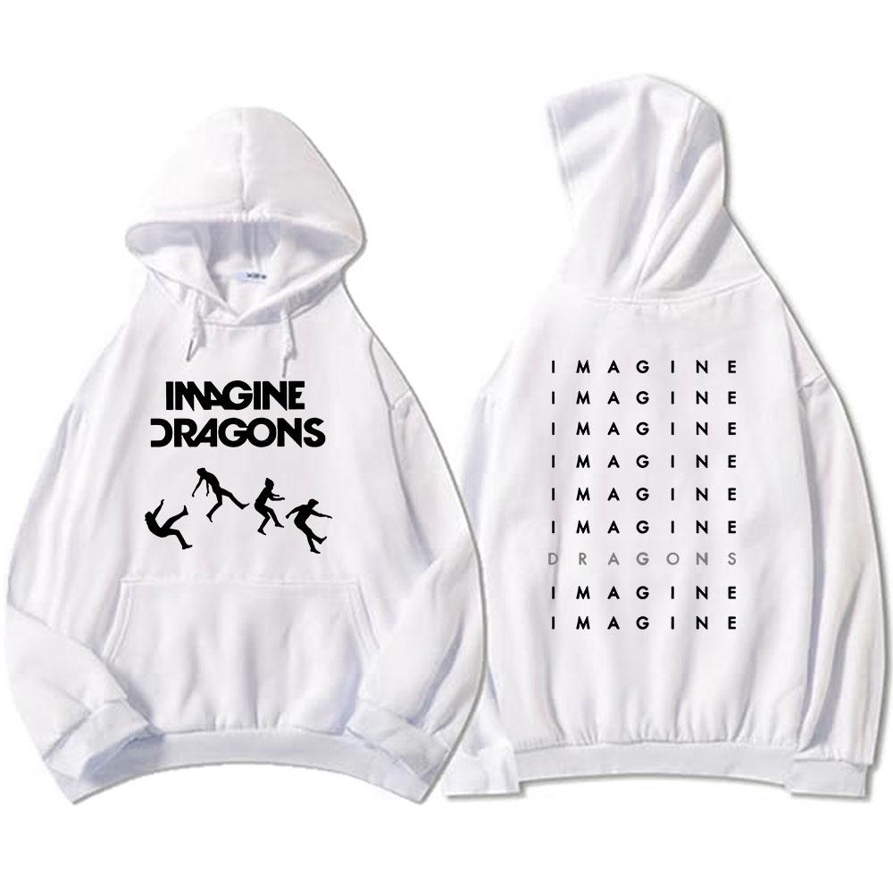 Streetwear Unisex Loom Tour 2026 Imagine Dragons Long Sleeve Winter Sweatshirts Oversized Hooded Pocket Female Male Clothes
