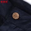Hengyuanxiang Men's Chinese Style Pure Linen Casual Pants