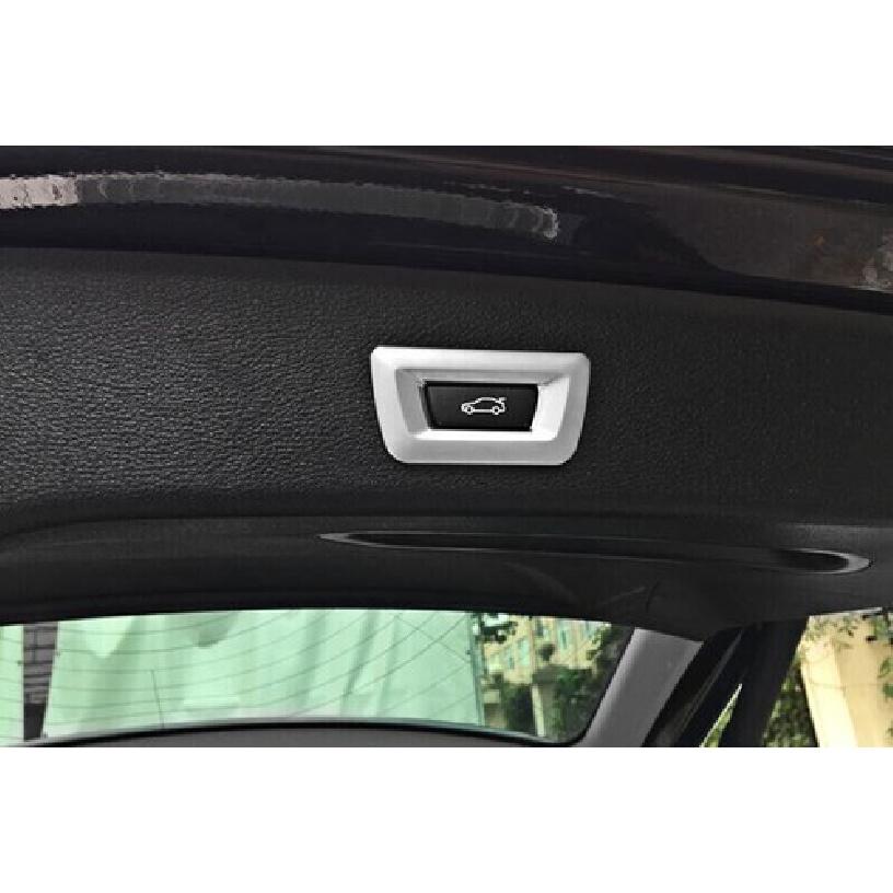 Inner Tailgate Rear Door Switch Cover 2011-17 Matte Silver Fit For BMW 5 Series