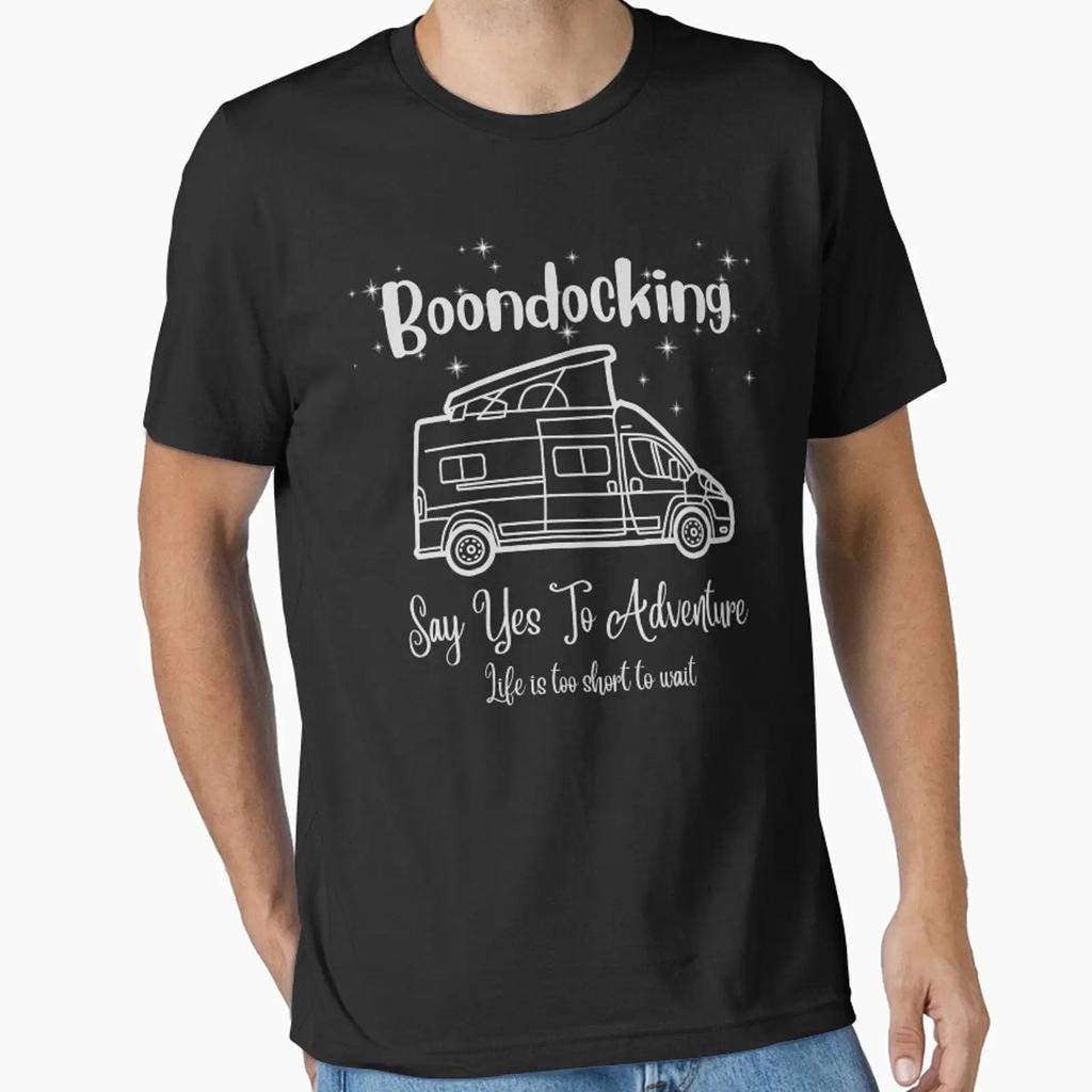 Boondocking Rv Essential T Shirt Vintage Stretched Designer Clothes Fashion Soft Streetwear Top For Everyday Wear