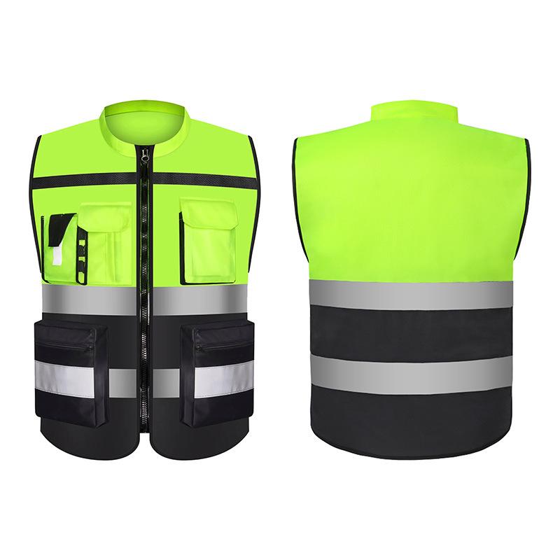 Reflekterande Trafiksäkerhetsväst för Cykling och Vägbyggen med Anpassad Tryckt Logotyp