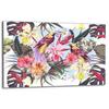 GLASS PROTECTIVE PLATE FOR STOVE 80x52 FLOWERS
