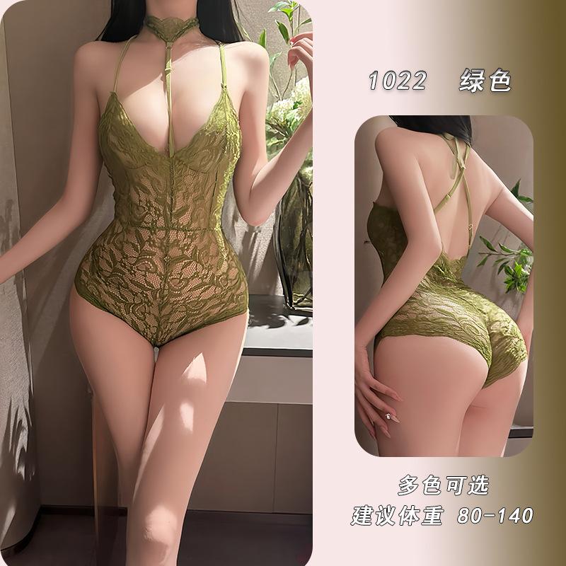Ye Yu Sexy Underwear Lace Suspender Hollow Pajamas Pure Desire Temptation Perspective Backless Sexy Onesie 1022