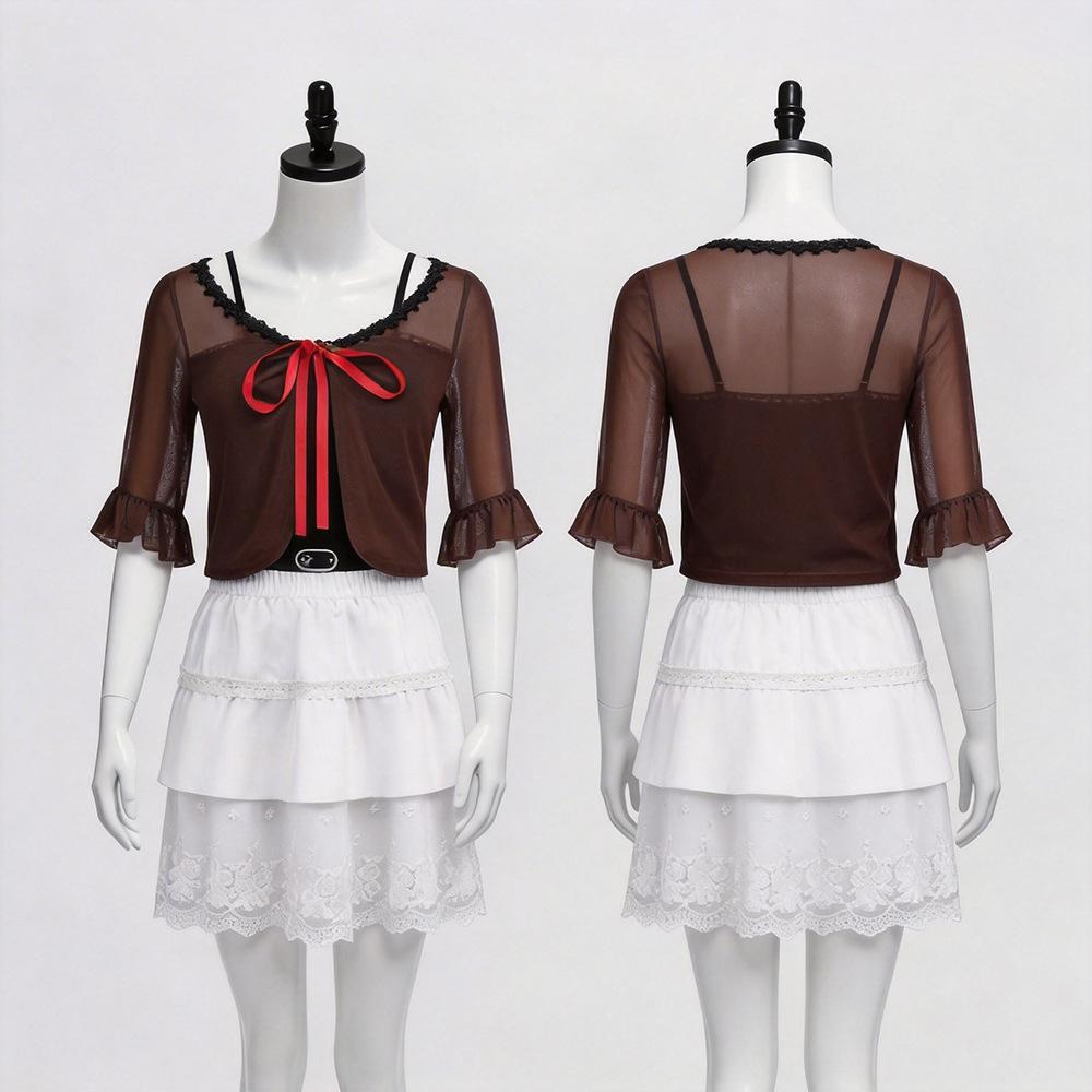 Zero Red Butterfly Cosplay Costume Tiancang Zero Role Play Outfit for Anime Convention Halloween Party Black