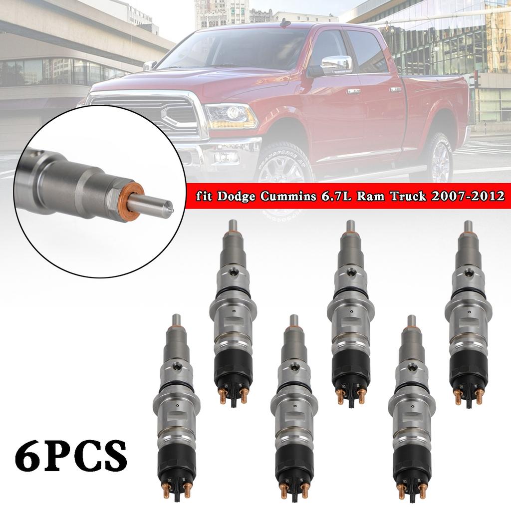 6PCS Common Rail Diesel Fuel Injector Fit for Dodge Cummins 6.7L Ram Truck 2007-2012