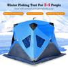 Fishing Tent for Winter Camping  Upgrade 3-4 Person Outdoor Shelter  Portable and Lightweight Angler Tent Waterproof and Warm