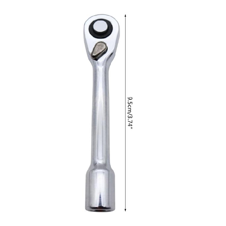 Handy Reversible Ratchet Wrench Convenient Tool Square Hole Socket Wrench