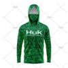 Mens Quick-Dry UPF50 Sun Protection Fishing Shirt With Hood Neck Cover Lightweight Breathable Long Sleeve Tee
