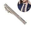 Formal Men's Fashion Alloy Metal Silver Simple Necktie Tie Pin Bar Clasp Clip