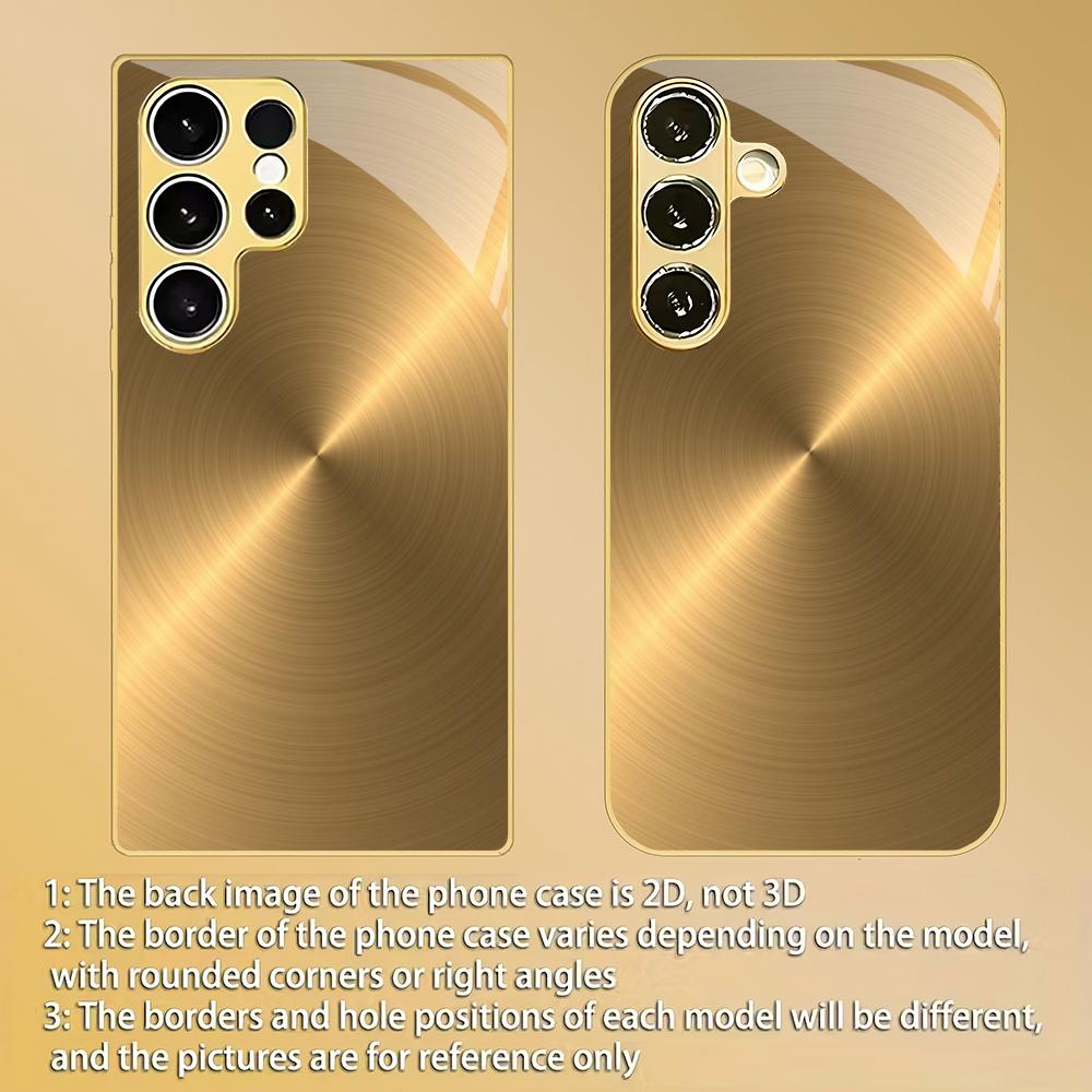 Skleněné pouzdro na telefon s galvanickým pokovením z nerezové oceli vhodné pro Samsung Galaxy S26 S25 S24 S22 S21 S20 FE/Ultra/Plus proti pádu