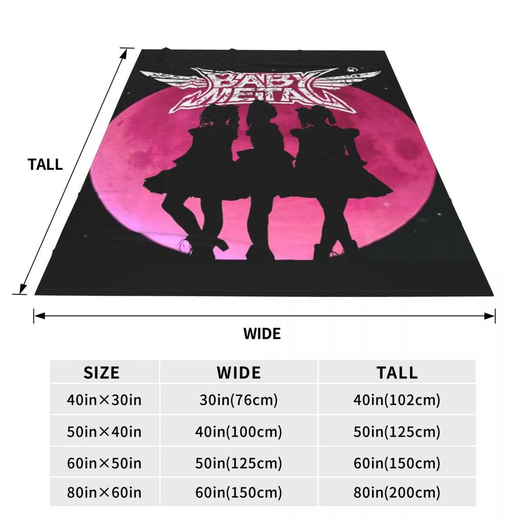 Babymetal Combination Blankets Flannel Sofa Throw Blanket Multi-function Throw Blankets for Couch Bedding Throws Bedspread Quilt