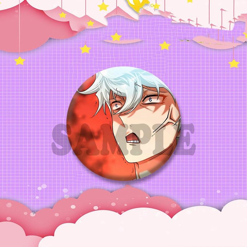 Korean BL Manhwa The Greatest Estate Designer Badges Cartoon Figure Button Brooch Round Lapel Pins Bag Hat Decor Friends Gifts