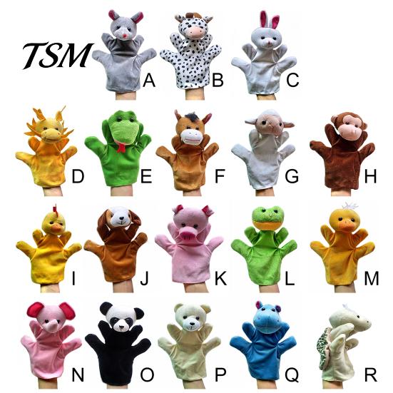 Hand Puppet Toy Animal Super Soft Tear-Resistant Flannel Stuffed Storytelling Preschool Role Play for Home Plush
