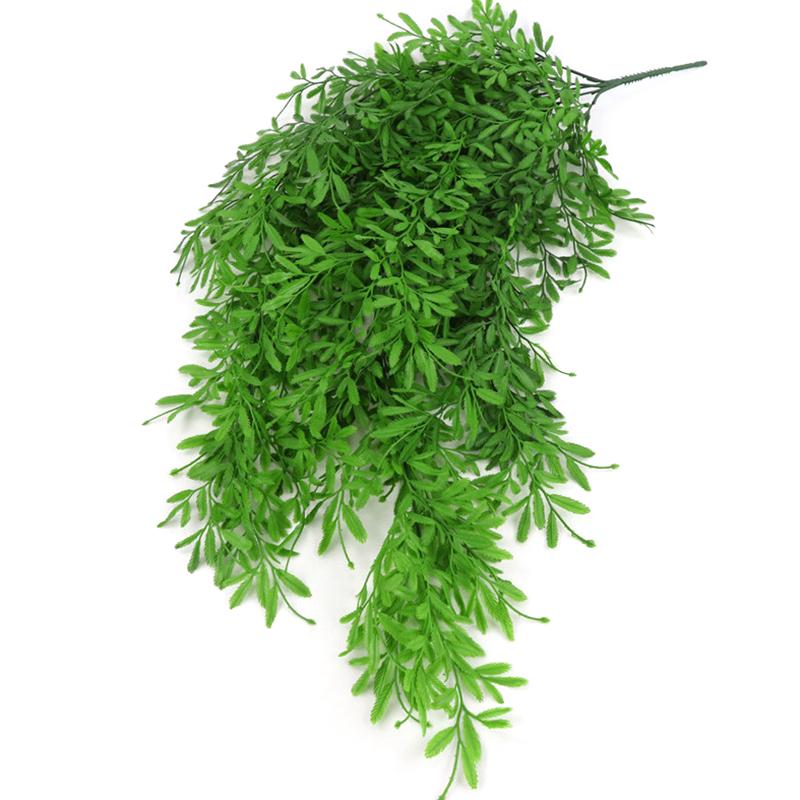 Artificial Plant Hanging Simulated Green Leaf Decorative Plant for Outdoor Indoor Patio Porch Party