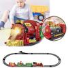 Electric Christmas Train Toys Railway Cars Racing Tracks With Music Christmas Train Model Toys Electric Engine Railway Track