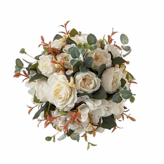 Portable Lightweight Fashion Versatile Reusable Artificial Rose Flower Ball Hanging Flower Ball