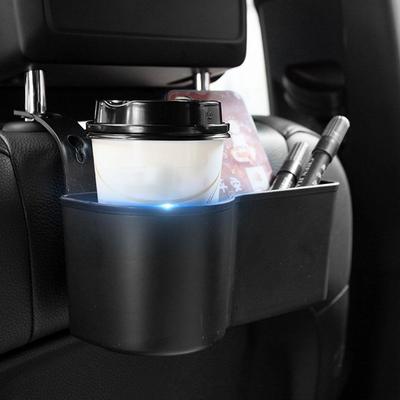 1 peça Porta-copos para Carro Montado Porta-Bebidas Suspenso para Banco Traseiro de Carro Acessórios para Carro Organizador Suporte Interno para Telefone Prateleira de Armazenamento para Carro W7R4