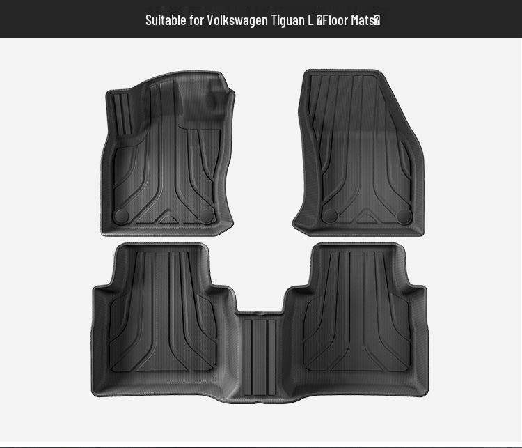 Eco-Friendly TPE Floor and Trunk Mats for 2024 Volkswagen Tiguan L/L Pro