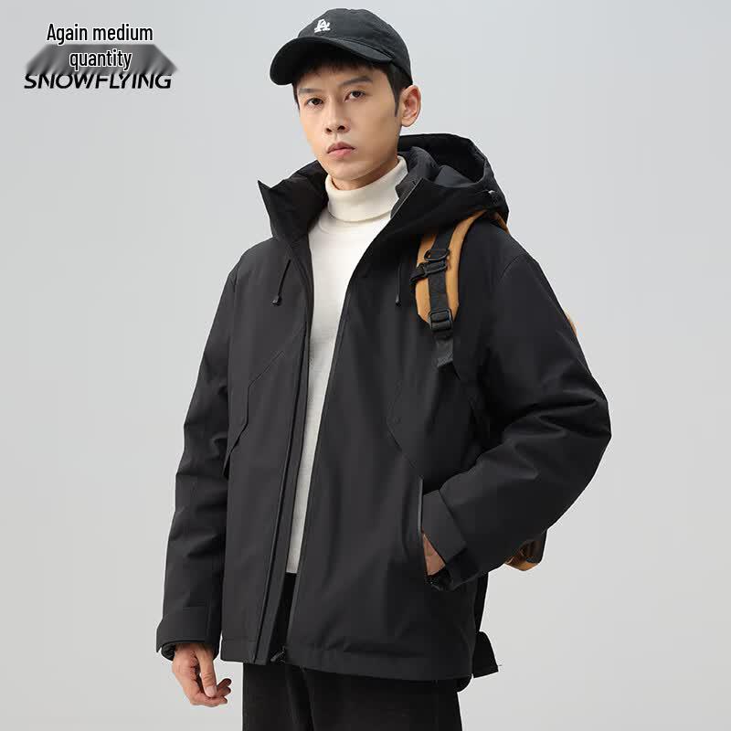 Men s Winter Hooded Down Jacket L