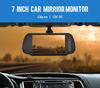 7 Inch Car Rear View Mirror Monitor with Camera Rearview Mirror for Parking Backup TFT LCD HD Screen Universal