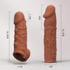 MELEON Realistisk Penis Extension Cock Sleeve Gjenbrukbar Silikon Penis Enlarger Delay Kondomer For Menn Dildo Enhancer Sexleketøy