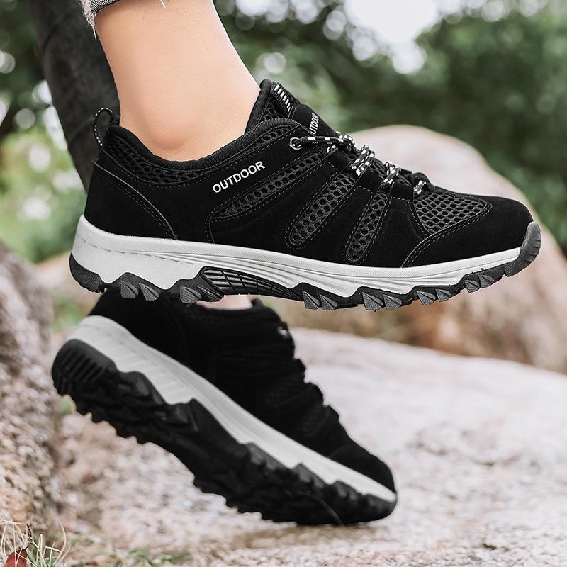 Large Size Men's Shoes Outdoor Hiking Hiking Shoes Men's Non-slip Off-road Climbing Shoes Breathable Travel Shoes