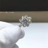 2 Carat Rose Fountain Moissanite Women's Ring, D Color, with Diamond Tester Pen – Perfect for Weddings.