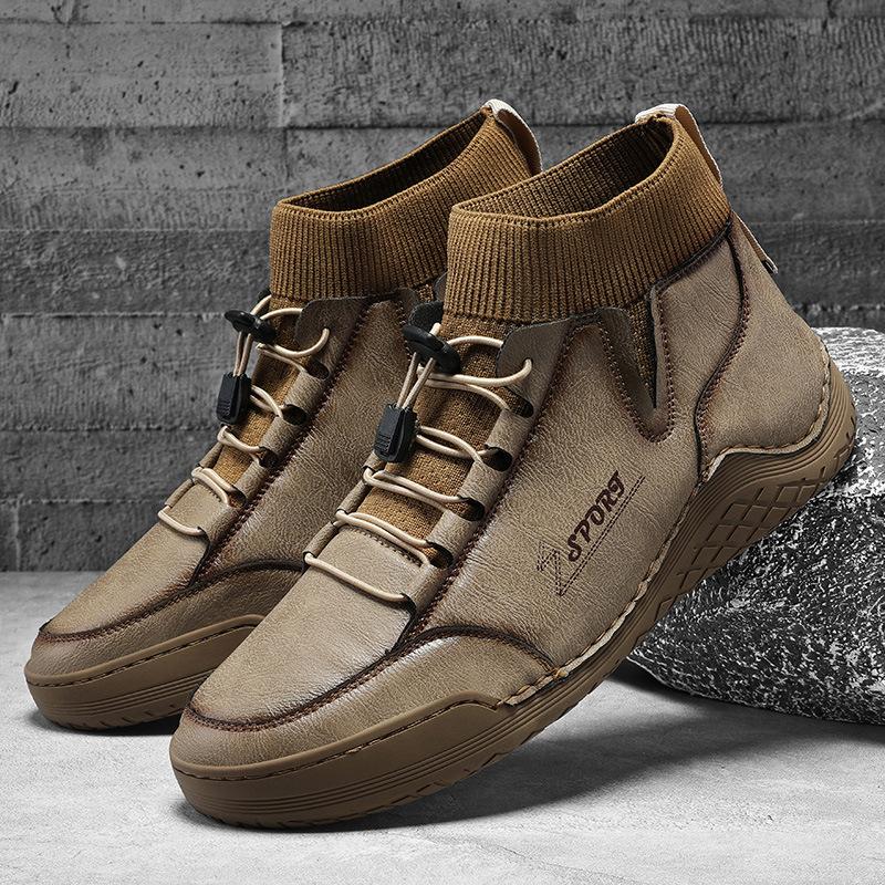 Britské pánské podzimní horké prodejní outdoorové pánské boty, chobotnicové ponožky pracovní boty