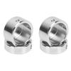 2Set Fitness Equipment Handle End Cover Aluminum Alloy End Cover 1 Inch Fitness Equipment End Cover