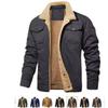 New autumn and winter, men's jacket, velvet cotton tooling casual jacket men's coat