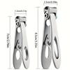 Heavy-Duty Nail Clipper for Thick Nails. Premium Steel, Sharp & Precise. Hypoallergenic, Sleek Design for Manicure & Pedicure.