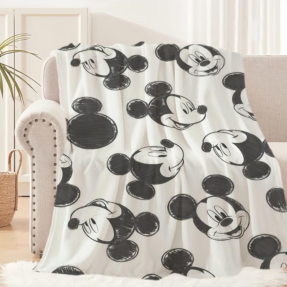 

Cute Cartoon M-Mickey M-Mouse DSN Blanket Blanket for Couch Sofa Travel Home Picni Flannel Blanket birthday gift Comfortable 30x40in