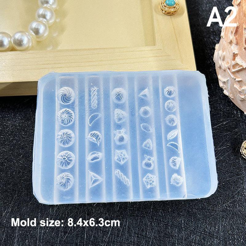 3D Silicone Nail Art Mold Cartoon Cute Dog Bear Cake Bread Relief Carving Diy Design Nail Parts Charm Decorations Manicure Tool