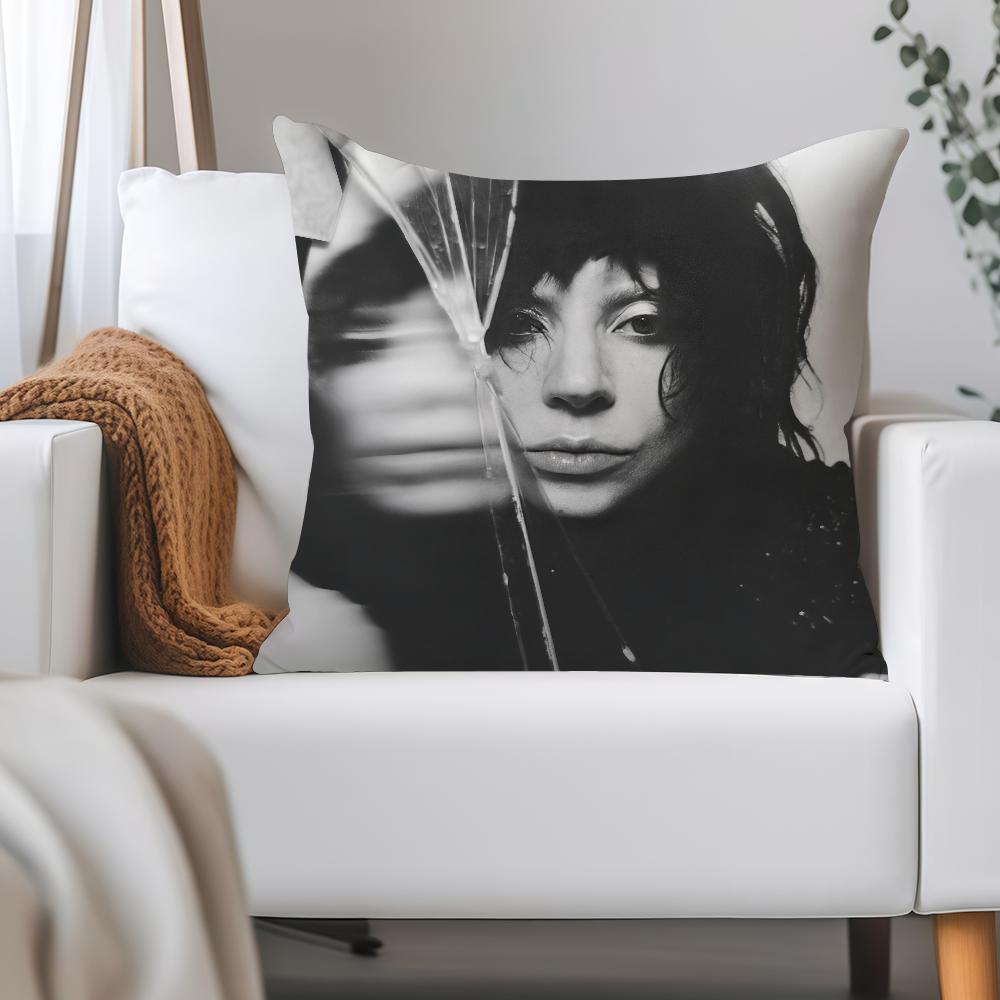 Singer L-Lady Gaga Mayhem Pillow Case Applicable Space For Guest Rooms Interiors Cars Office House Decoration