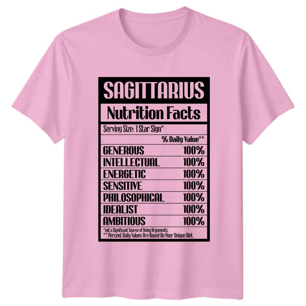 Sagittarius Nutrition Facts Zodiac Birthday Gift Astrology TShirt