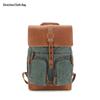 Li Shen Retro Waxed Canvas Travel Backpack