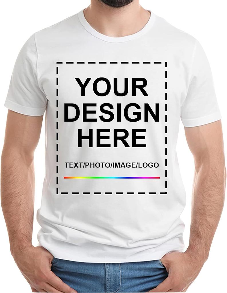 Custom Tshirt Design Your Own Printed Tee Picture Shirts For Unisex Wounisex Personalized T Shirt