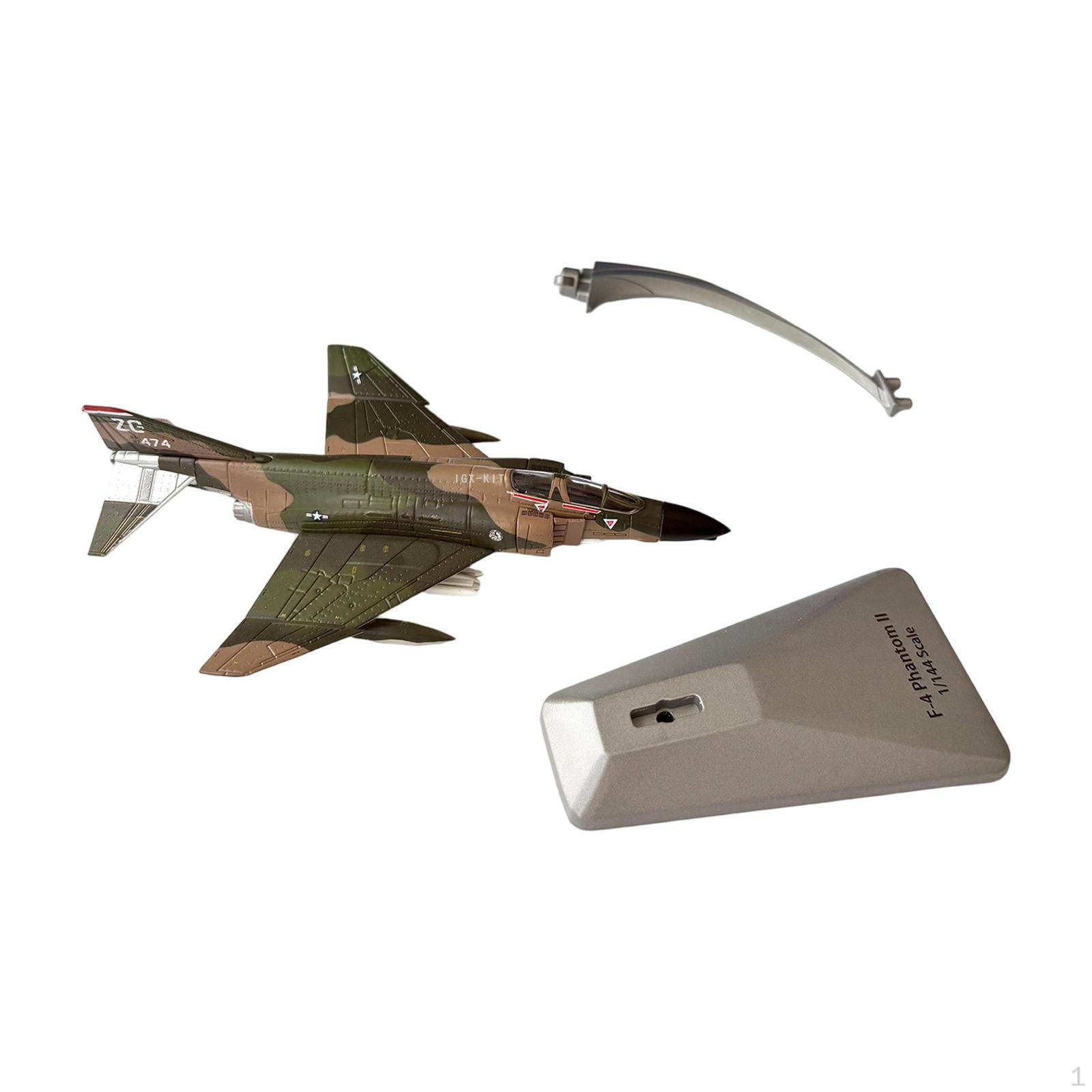 

1:144 F4 Fighter Model Attack Plane Enthusiasts Collections Simulated Airplane Toy for