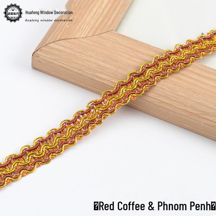 

11 м узкая кружевная отделка из золотой нити для штор, диванов, обуви и шляп